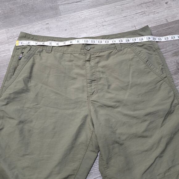 Outdoor Life Green Light Weight Cargo Shorts Multi Zip Pockets - Picture 4 of 6